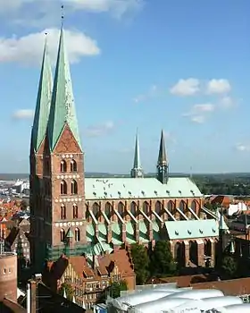 Iglesia de Santa María de Lübeck, modelo del estilo gótico báltico