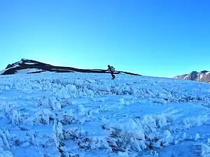 Último tramo al finalizar la zona glaciar. Luego de este punto no existen grietas.