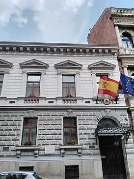 Embajada de España en Budapest.