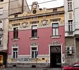 Estudio de Uros Predic construido en estilo de la Secesión de Viena, Belgrado (1908)
