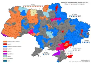 Elecciones parlamentarias de Ucrania de 2002