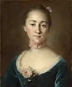 Retrato de Ekaterina Golovkin (1733–1821), nacida como Shuvalov, 1757, Museo del Hermitage, San Petersburgo