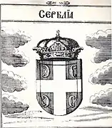 Escudo de armas de Serbia, Stemmatographia (1741)