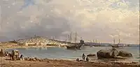 Pyotr Vereşşagin. «La vista de Bakú desde el mar». 1872