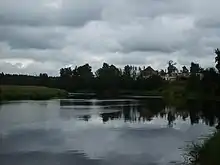 The view to the Andoga River, Kaduyusky District, Russia.