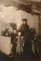 Familia judía en un shtetl ruso, fotografía, 1909