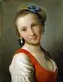 Joven con vestido rojo, 1755, Museo de Arte de El Paso, El Paso