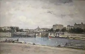 Puente de la Estacada hacia 1880-1884 - por Stanislas-Victor-Édouard Lépine.