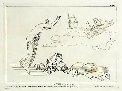 Ilustración para la Ilíada, de Flaxman.