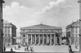 El teatro del Odéon en la época de la Revolución francesa