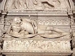 Escultura del yacente.