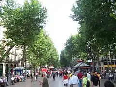 Inicio de las Ramblas, donde habría comenzado el ataque.