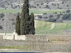 Cementerio y paisaje.