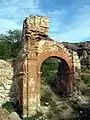 Detalle de las ruinas de la iglesia del Convento de San Guillermo, Castielfabib (Valencia).