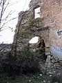 Detalle de las ruinas del Convento de San Francisco en Moya (Cuenca). Siglo XVII.