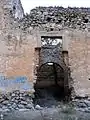 Detalle de las ruinas del Convento de San Francisco en Moya (Cuenca). Siglo XVII.