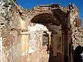 Detalle de la cúpula de crucero derecho de la iglesia de San Bartolomé en Moya (Cuenca), con detalle de la ornamentación barroca. Siglos XIV-XVIII.