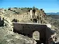 Vista interior de la Puerta de los Ojos en Moya (Cuenca), tras su restauración. Siglo XIII.