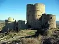 Vista septentrional del castillo de Moya (Cuenca), con detalle de la Torre del Homenaje.