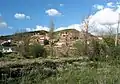 Vista parcial de Val de la Sabina, Ademuz (Valencia), desde la rambla.