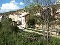 Vista parcial de Val de la Sabina, Ademuz (Valencia), desde la rambla.