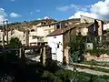 Vista parcial de Val de la Sabina, Ademuz (Valencia), desde el camino de la rambla.