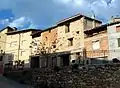 Vista parcial del caserío de Val de la Sabina, Ademuz (Valencia).