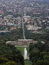 Vista aérea del palacio