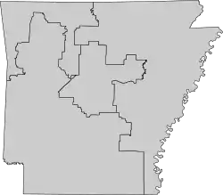 2.º distrito ubicada en Arkansas