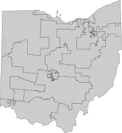 1.º distrito ubicada en Ohio