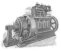 Motor de gas de 125 CV con dinamo