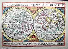 A New And Accvrat Map of the World, 1646, en edición miniatura