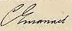 Firma de Carlos Manuel III de Cerdeña