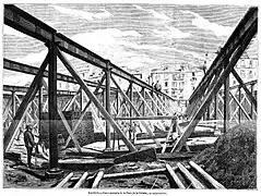 Construcción del mercado en La Ilustración Española y Americana (1873).