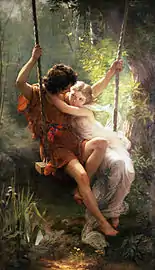 "Le printemps", 1873, Museo Metropolitano de Arte, ciudad de Nueva York.