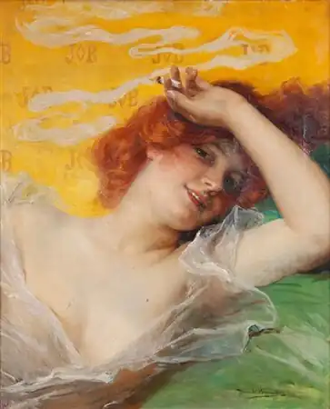 Mujer fumando (1880-1899)