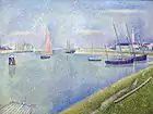 Georges Seurat, El canal de Gravelines, en la dirección de la mar, 1890.