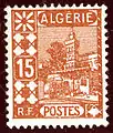 Estampilla de 1926 de la Argelia francesa.