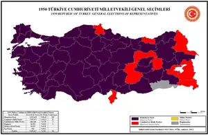 Elecciones generales de Turquía de 1950