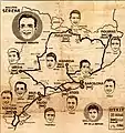 Volta a Catalunya 1954. Vencedores por etapas.