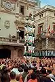 Primer quatre de vuit carregat de los Castellers de Vilafranca, 12/10/1969