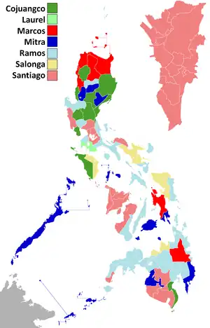 Elecciones presidenciales de Filipinas de 1992