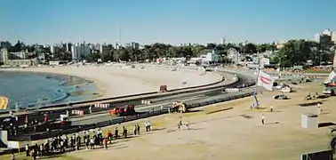 Panorámica de la Playa Ramírez durante el Gran Premio de Montevideo de 2001.