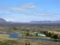 El Öxará a su paso por el Þingvellir.