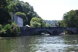 Puente de Anseremme, poco antes de llegar a Dinant