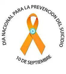 Lazo o Cinta que representa la prevención del suicidio