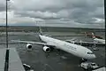 Airbus A340 de South African Airways en el Aeropuerto Internacional de la Ciudad del Cabo, Sudáfrica