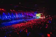 Photo of the 2015 League of Legends Championship crowd.