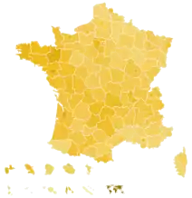 Macron por departamento