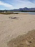Una cordillera recorre isla Tiburón a lo largo